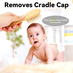 POPYJAN baby care set in use for a gentle newborn grooming routine.