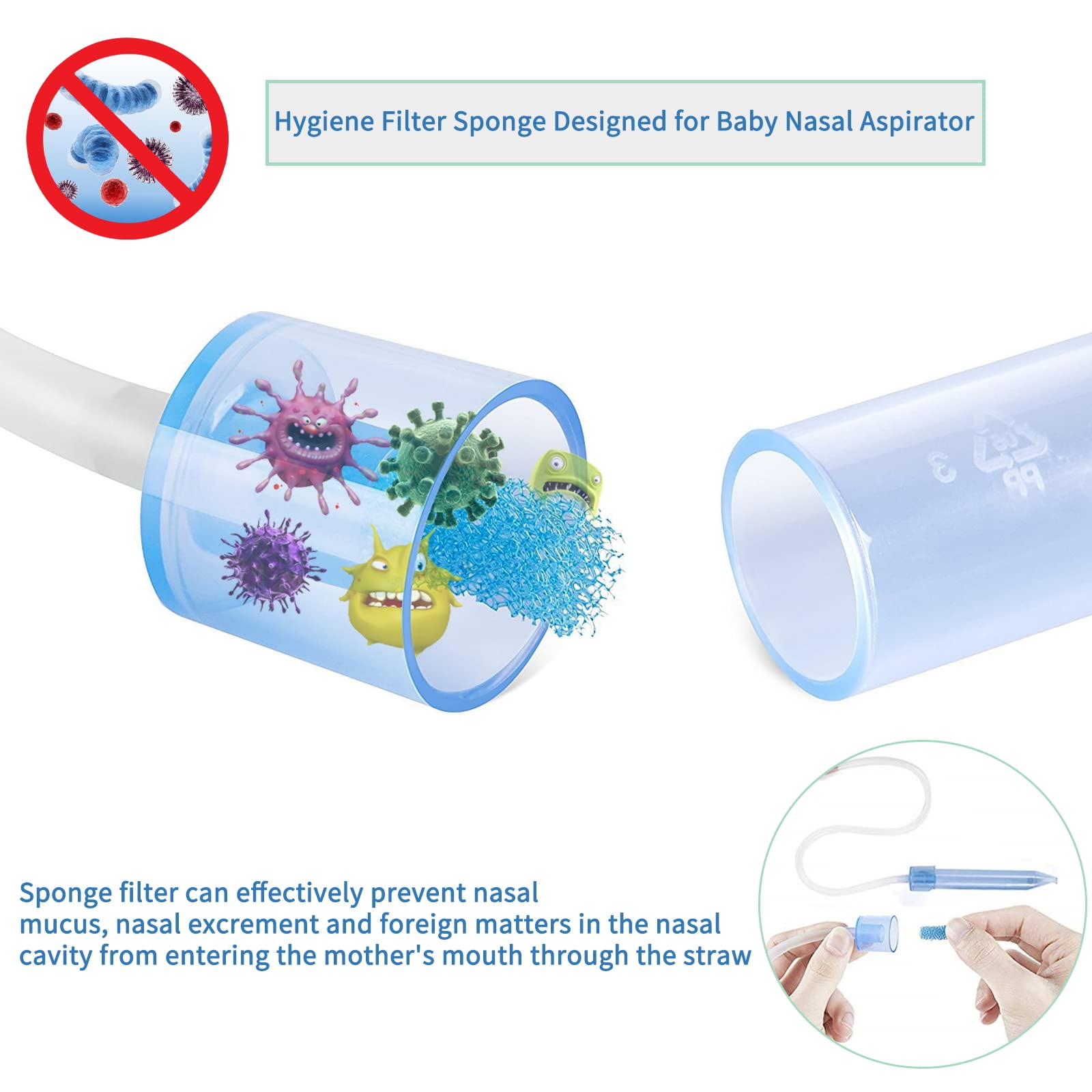POPYJAN hygienic foam filter close-up highlighting safety.