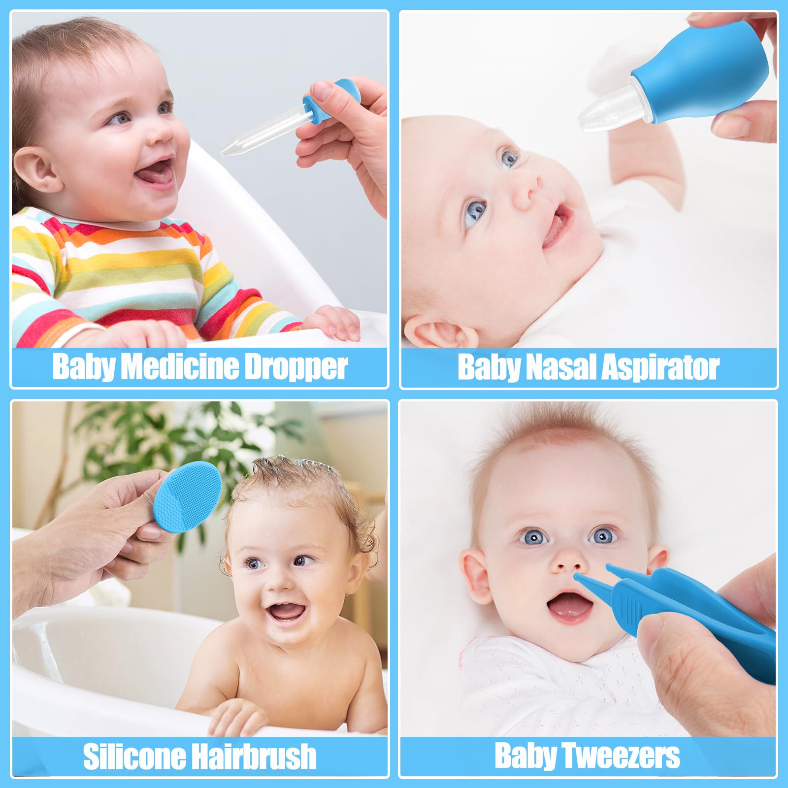POPYJAN tongue-cleaner shows soft silicone cleaning for tiny mouths after feeds.