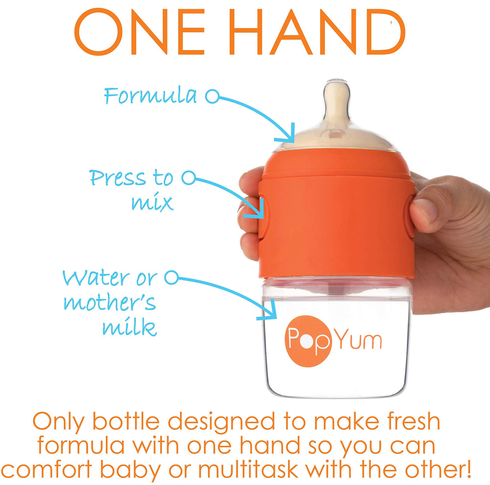 PopYum bottle funnel for quick formula loading