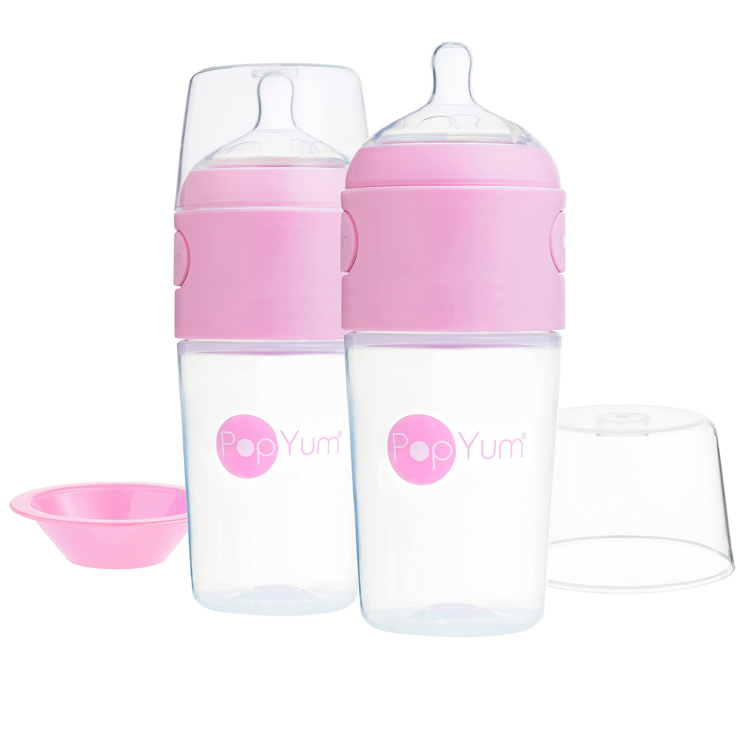 PopYum pink 9 oz pack perfect for on-the-go feeding routines.