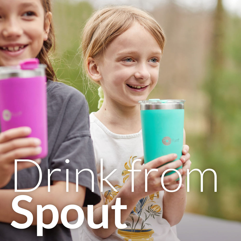 PopYum twin-pack stackable cups save space in lunchboxes