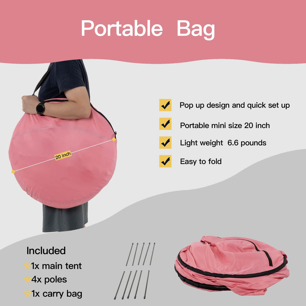 Porayhut breathable mesh windows balance visibility and airflow for baby comfort.