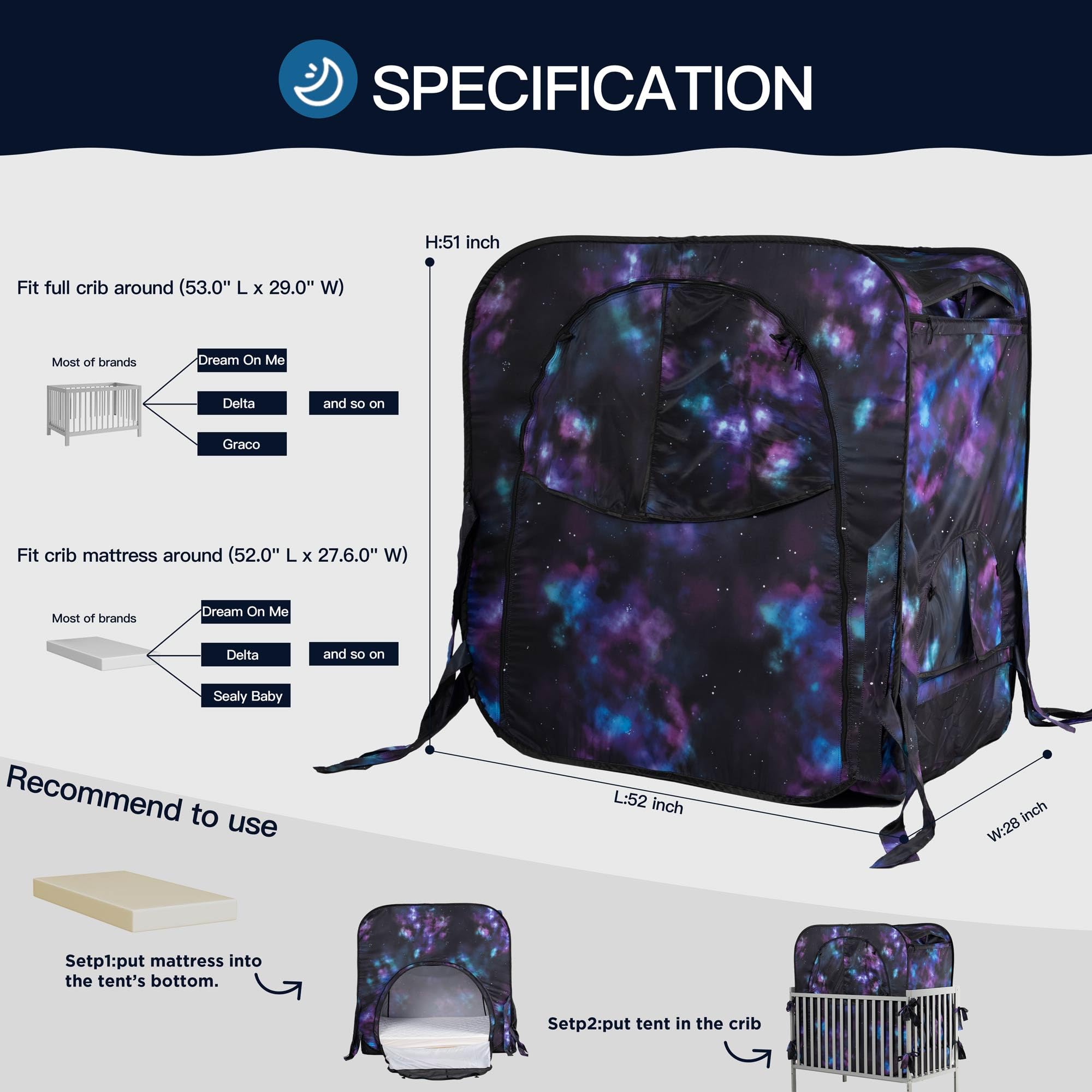 porayhut pop up baby privacy bed tent compact carry bag ready for trips.
