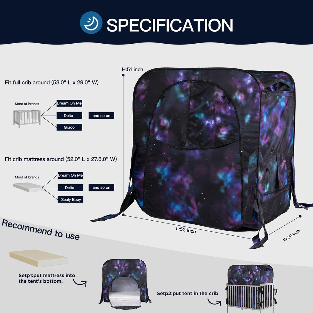 porayhut pop up baby privacy bed tent compact carry bag ready for trips.