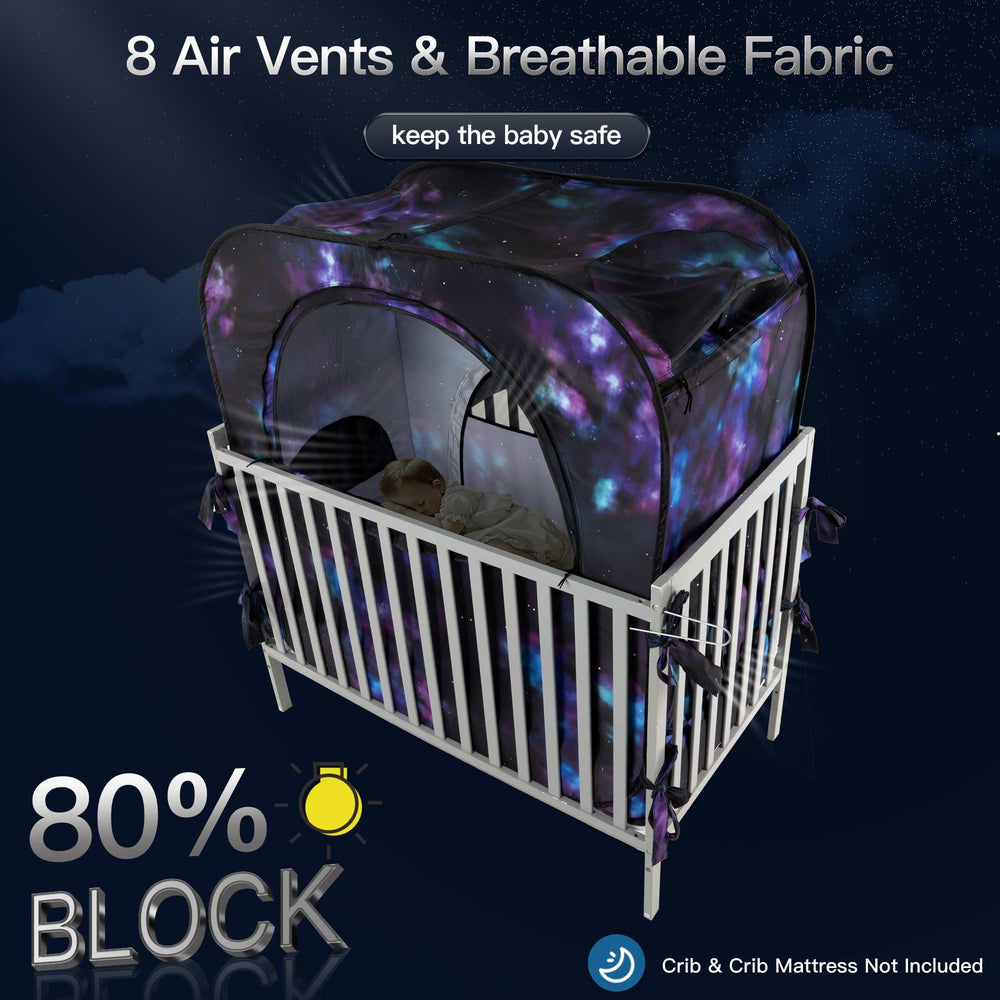 porayhut pop up baby privacy bed tent folded for compact storage and travel.