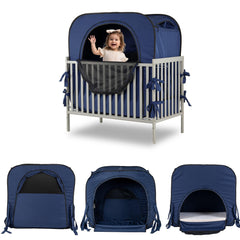 porayhut pop up baby privacy bed tent in use creates a private dark sleep space for baby