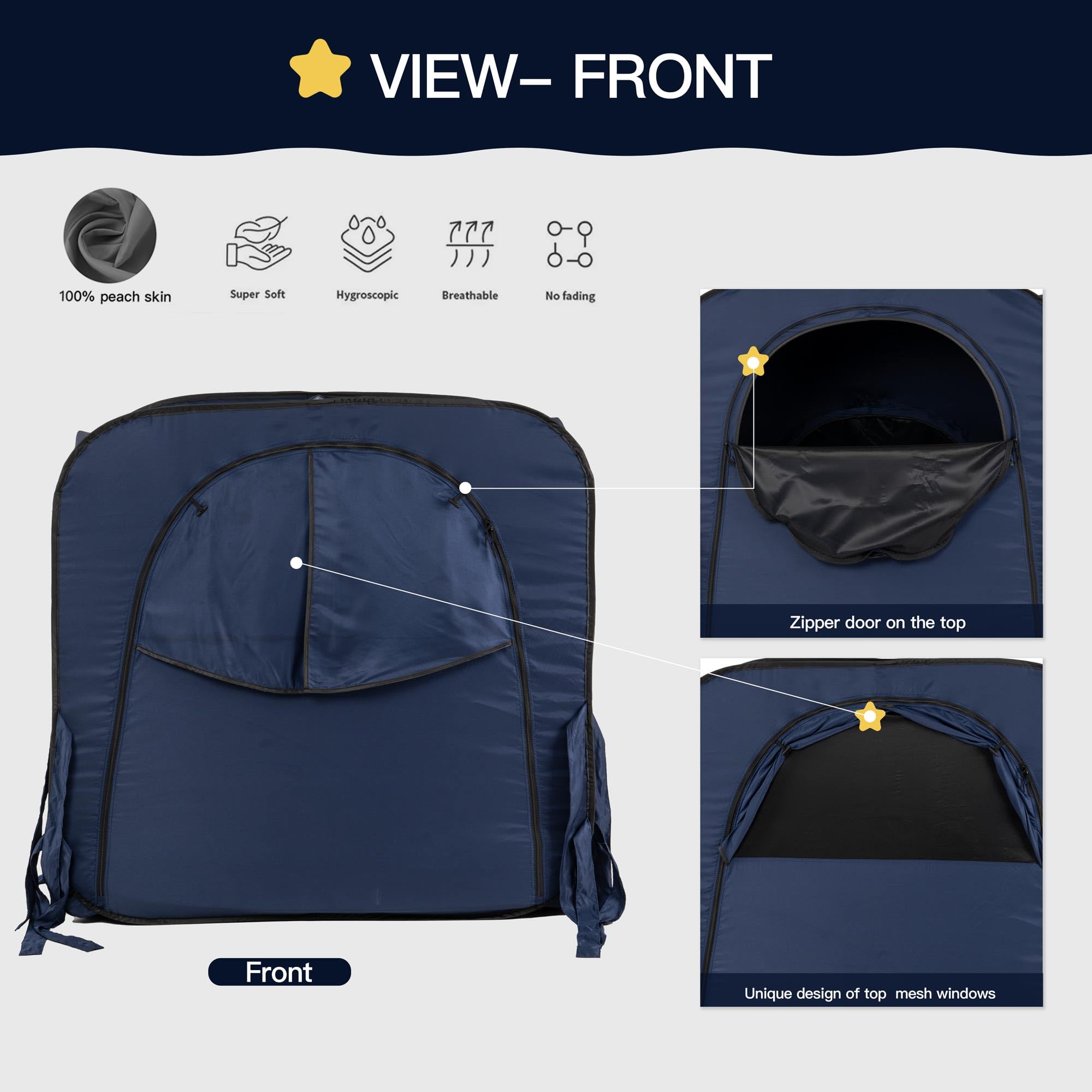 porayhut light-blocking fabric keeps room dark for better rest