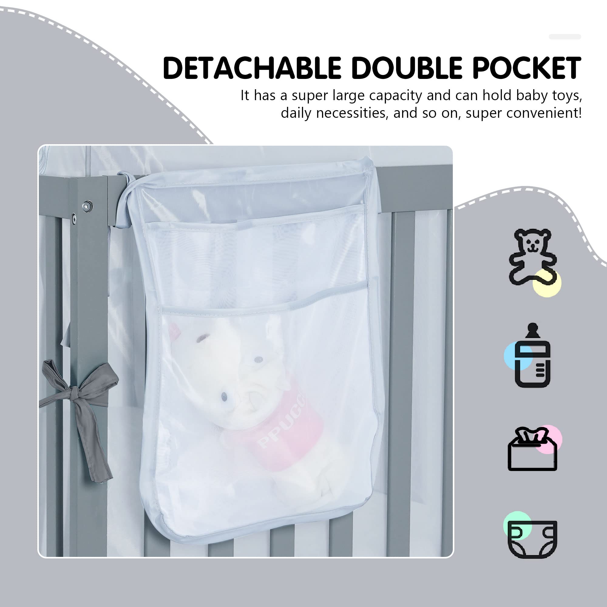 Porayhut breathable mesh design ensuring airflow and comfort around baby.