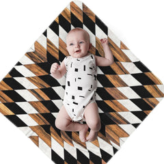 Poream swaddle blanket closeup soft-fabric highlights plush texture for baby comfort.