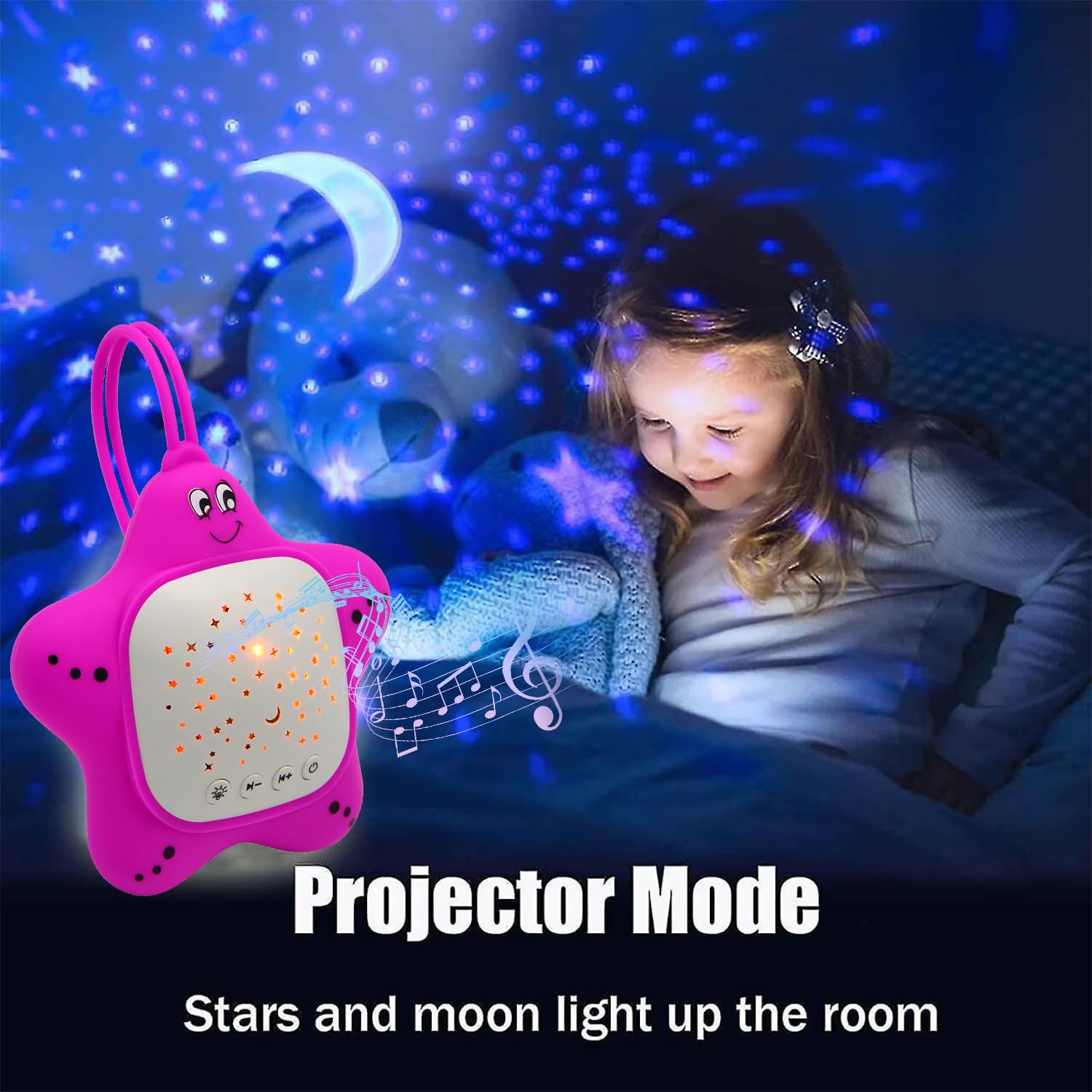 Portable Baby Independent Controls for customizable sound and light.