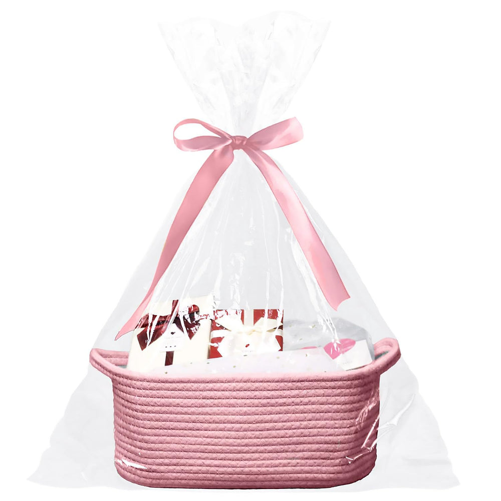 Poschnor baby gift basket wrap bag for a ready gift presentation