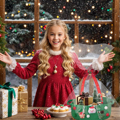 Poschnor christmas felt accents featuring Santas and reindeer add whimsy to decor.