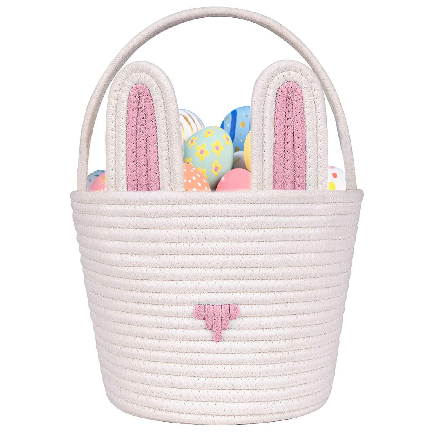 Poschnor Easter basket bunny design adds festive charm to egg hunts and décor.