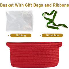 Poschnor gift basket interior organization highlights spacious compartments for small items.