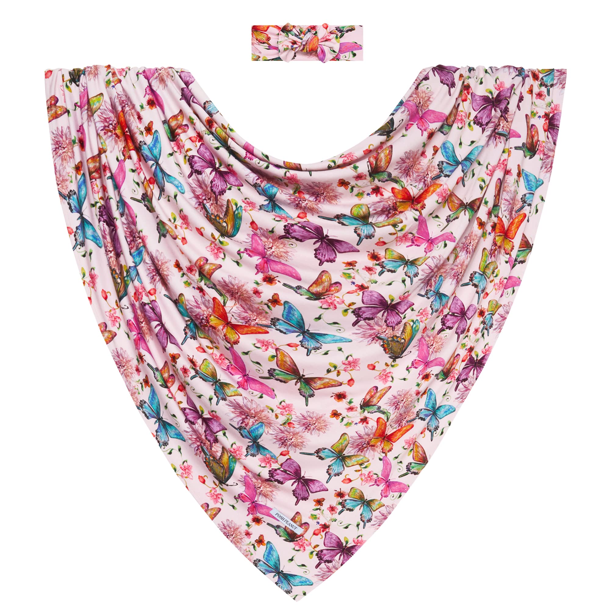 Posh Peanut bamboo viscose fabric swaddle texture close-up