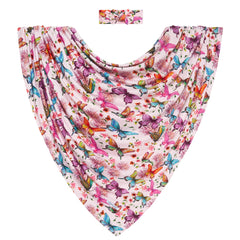 Posh Peanut bamboo viscose fabric swaddle texture close-up