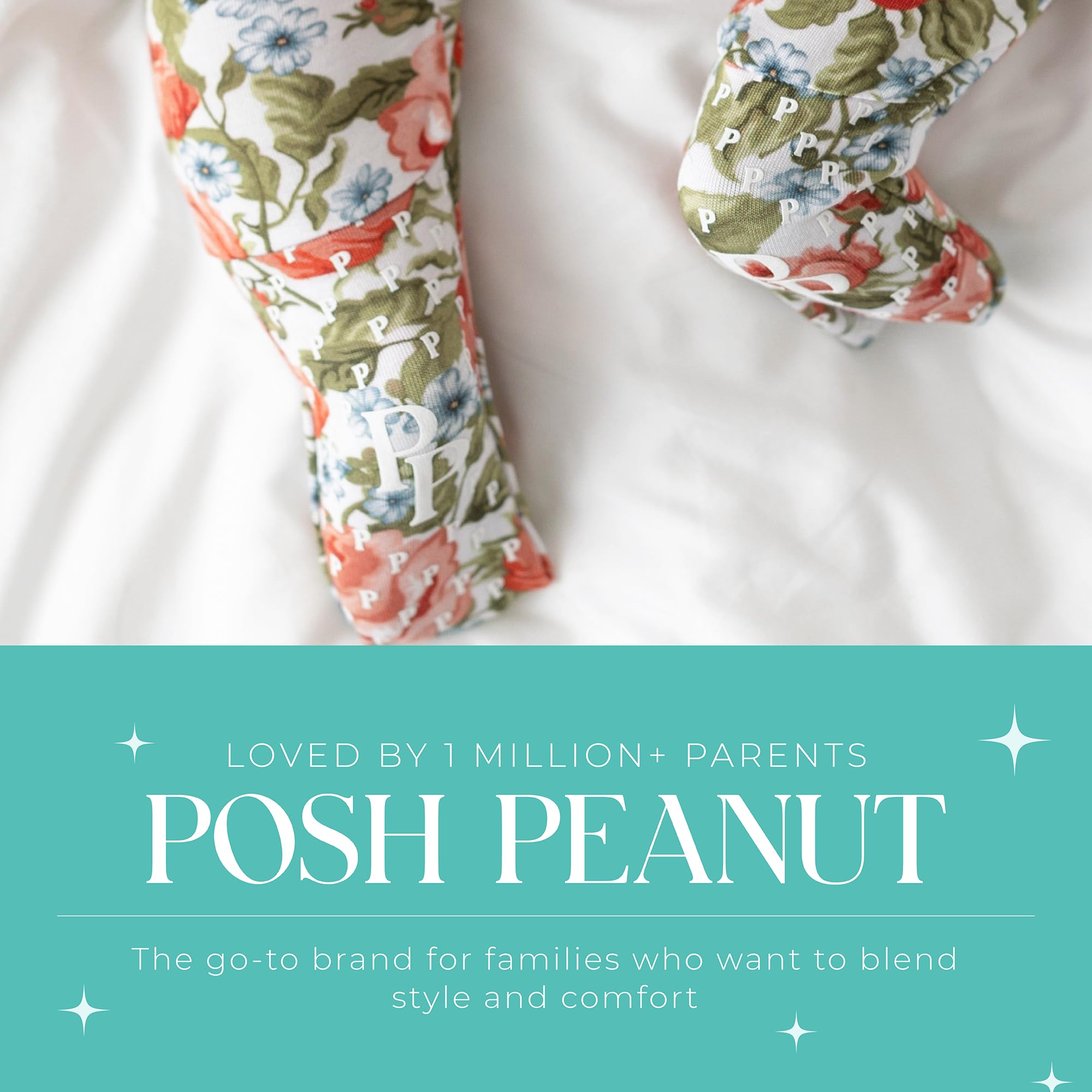 Posh Peanut Size Range Sleepers from newborn to toddler for growing babies