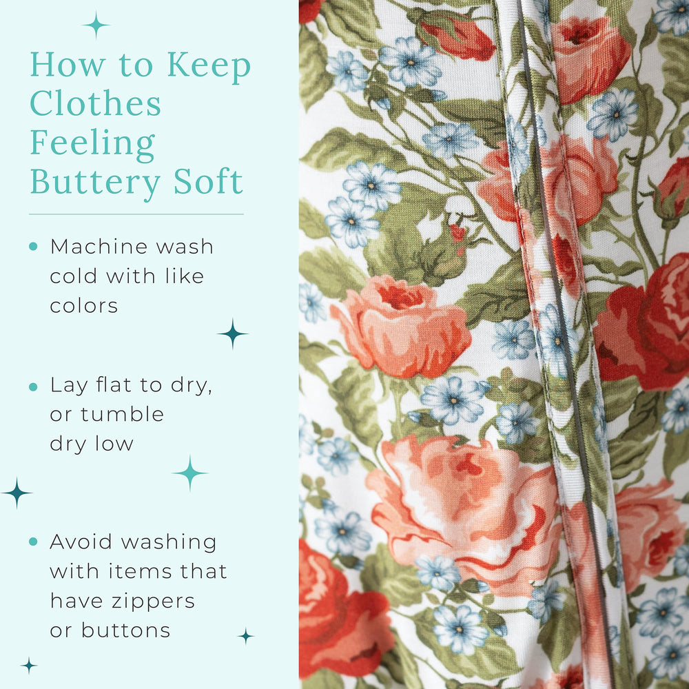 Posh Peanut Footless PJs emphasizing quick, gentle changes and comfy skin