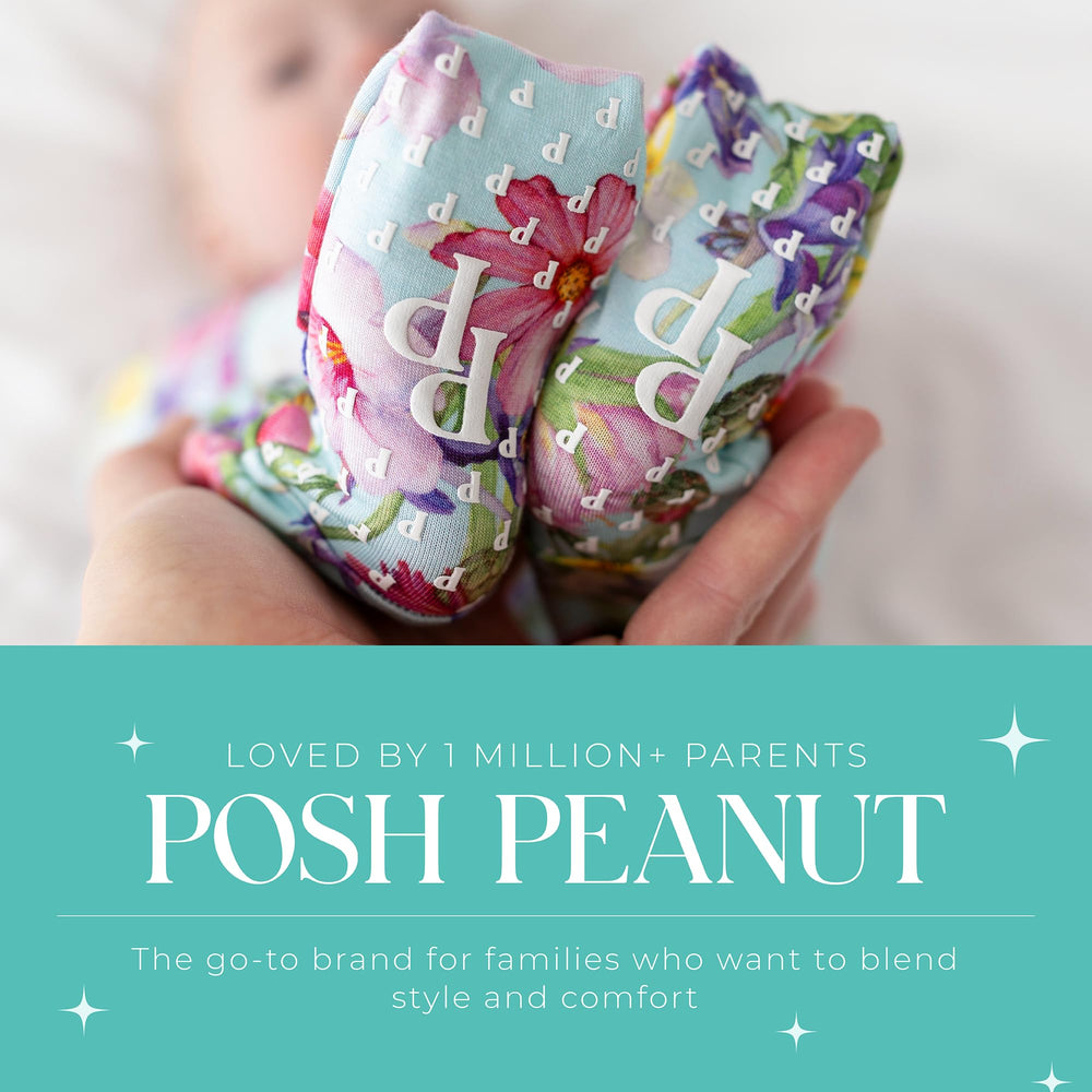 Posh Peanut Prints range from newborn to toddler for versatile styling.