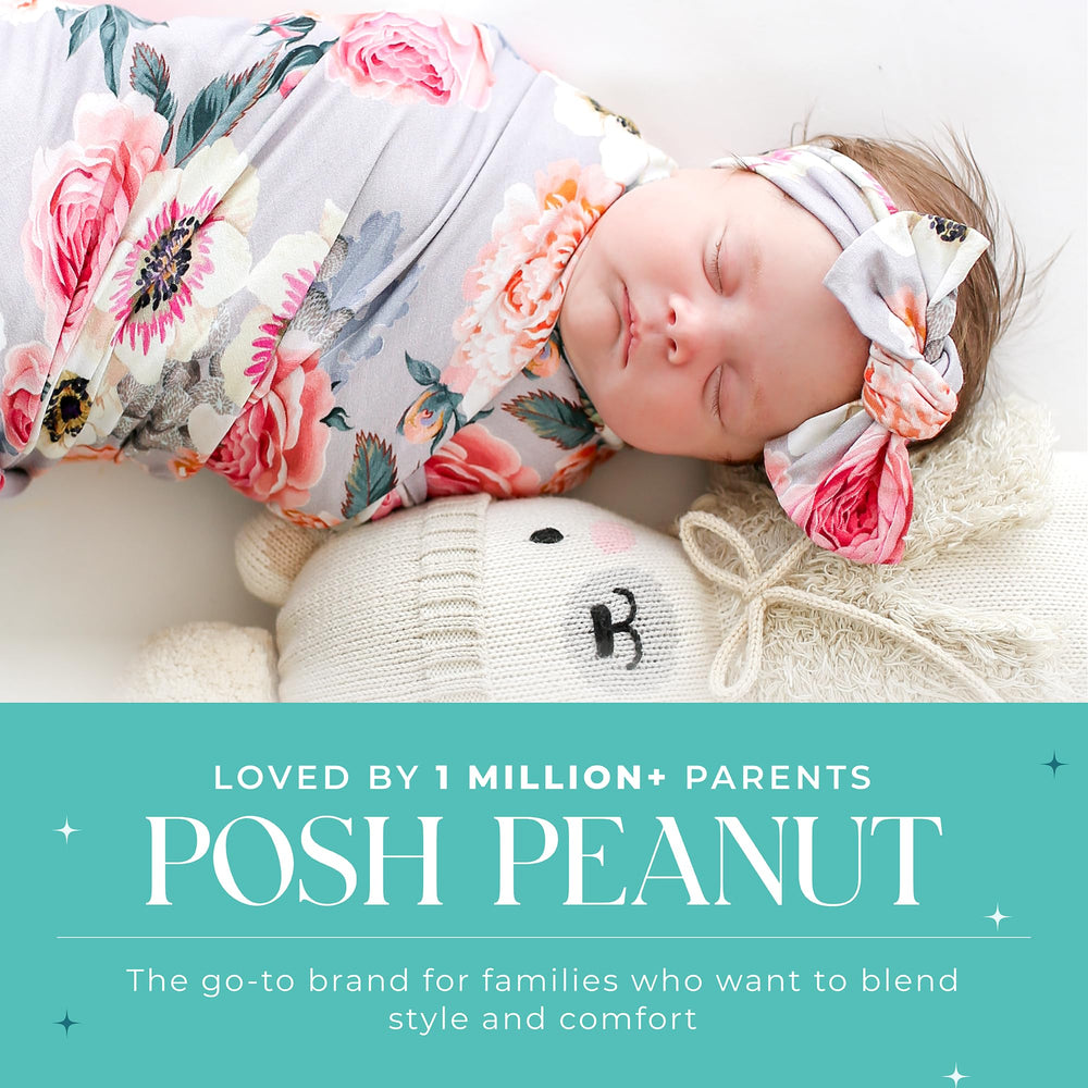 Posh Peanut receiving blanket in versatile size for stroller or nap time