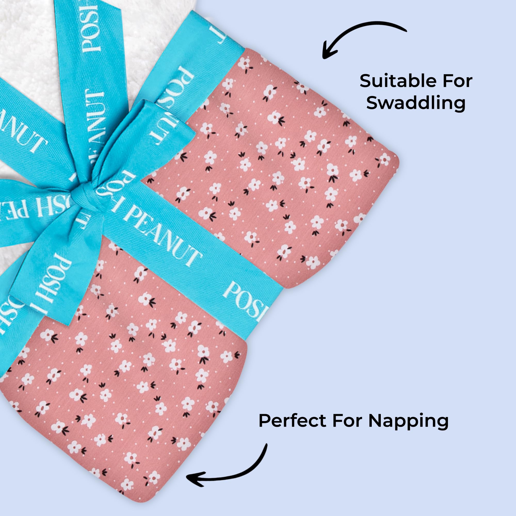 Posh Peanut Square Plush Patoo Emmilene toddler-snuggle scene for blanket security