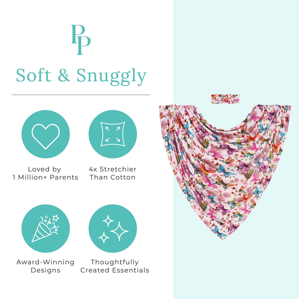 Posh Peanut swaddle 44x44 inches for secure wrapping
