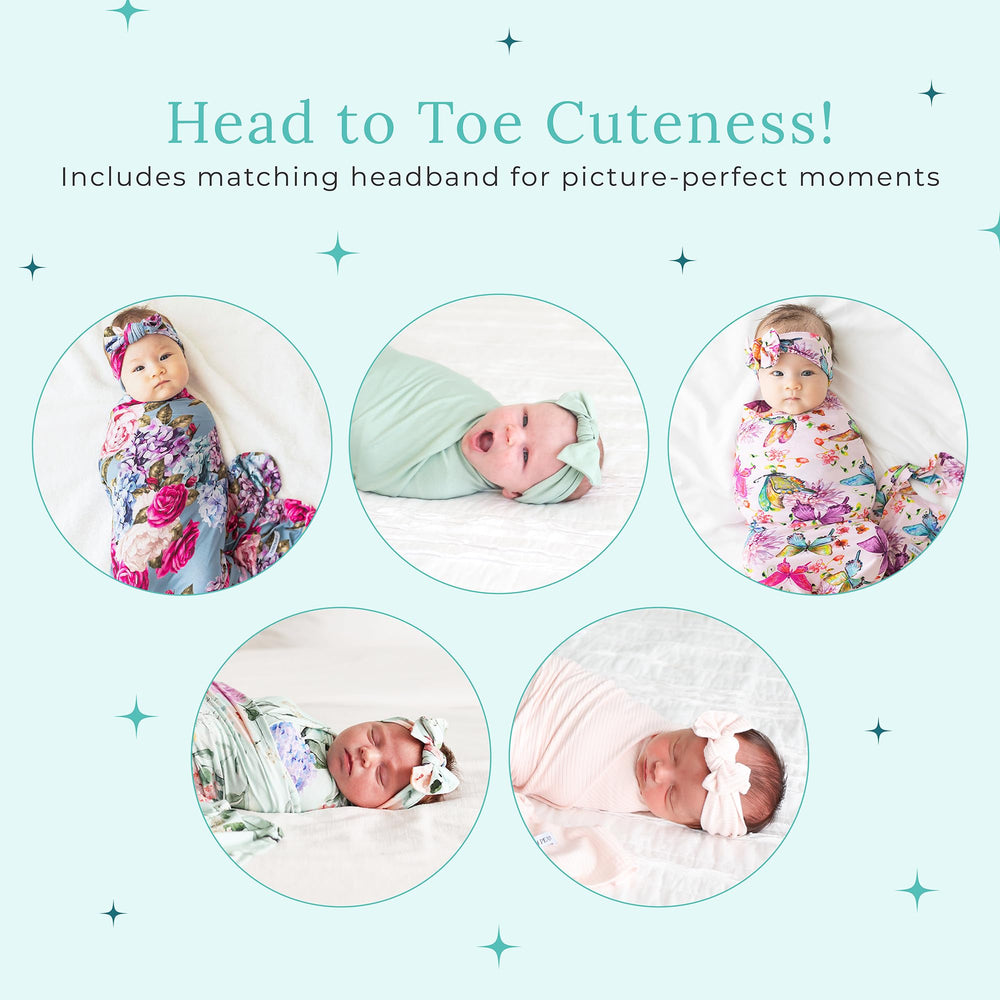 Posh Peanut swaddle showing machine-washable design