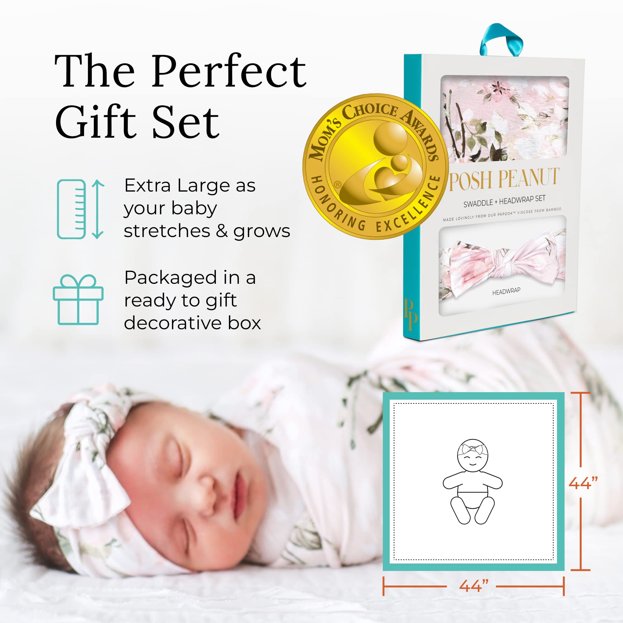 Posh Peanut swaddle fabric emphasizes machine-washable durability