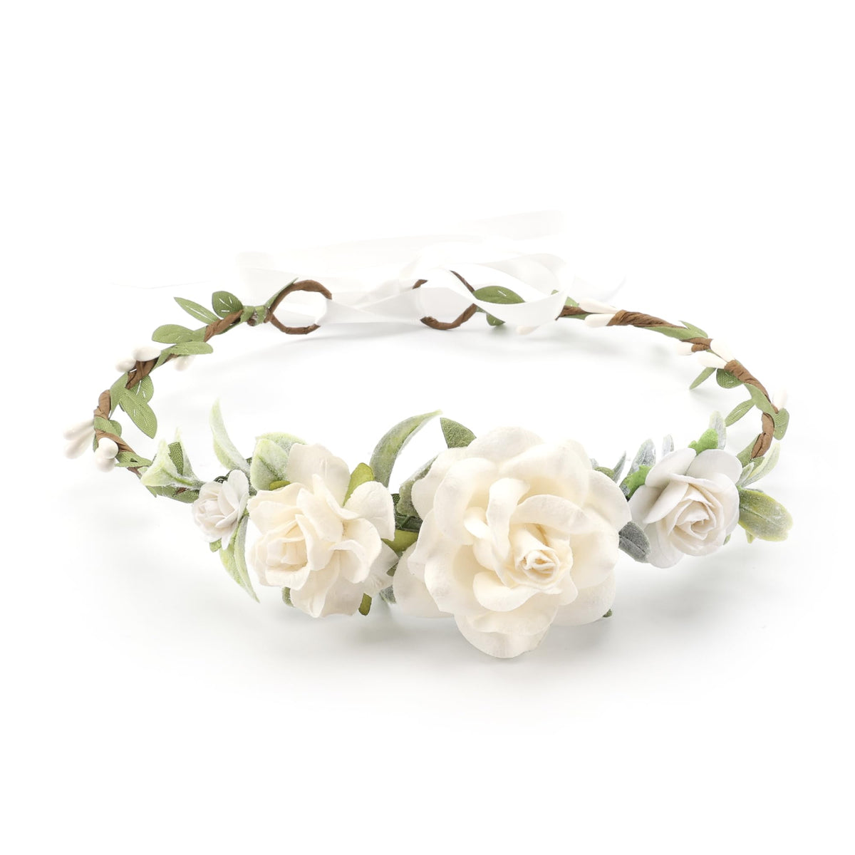 PoshMyra pink flower crown front view, ideal for birthday photos and festive moments.