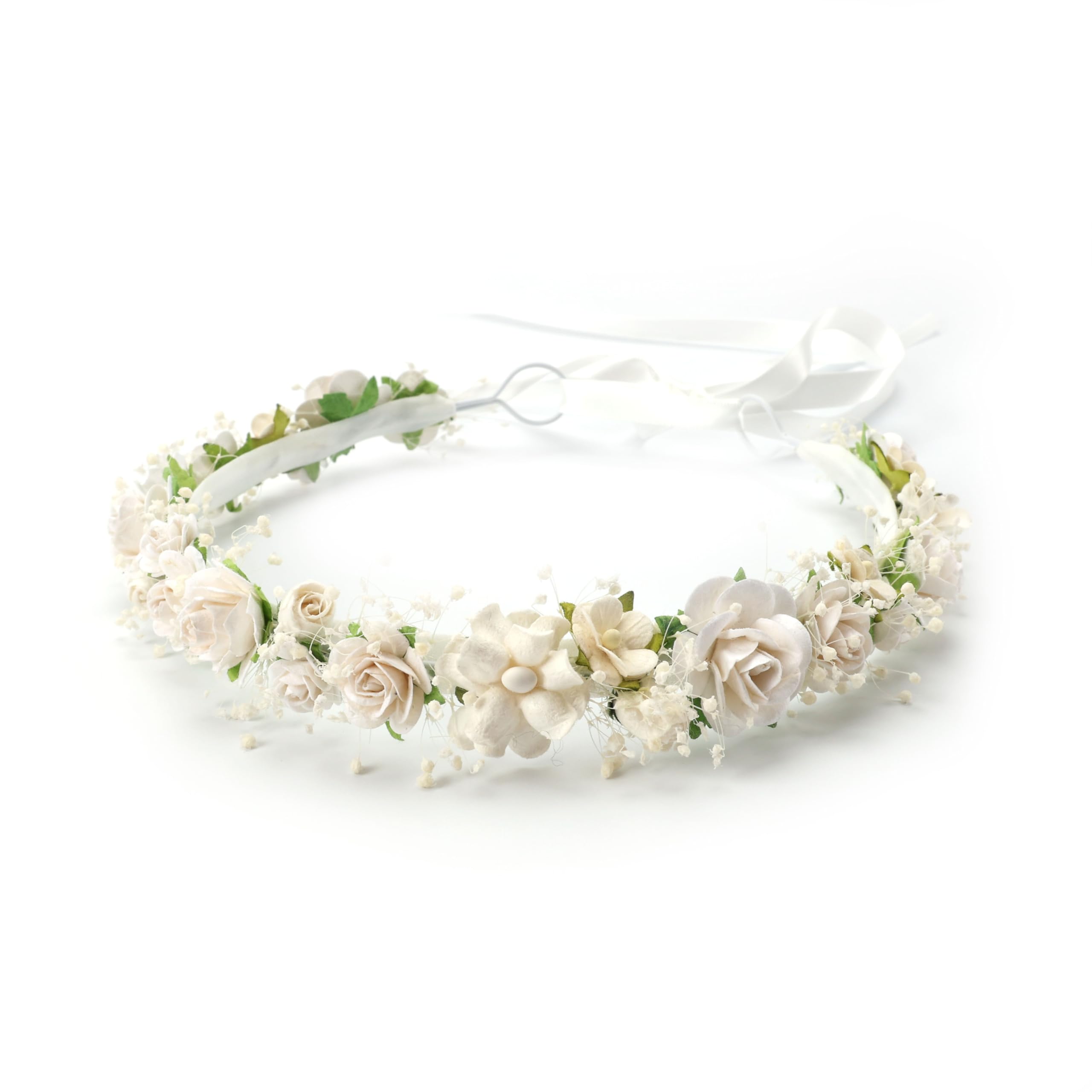 PoshMyra toddler flower crown back-adjustment demonstrates flexible, grow-with-you fit.