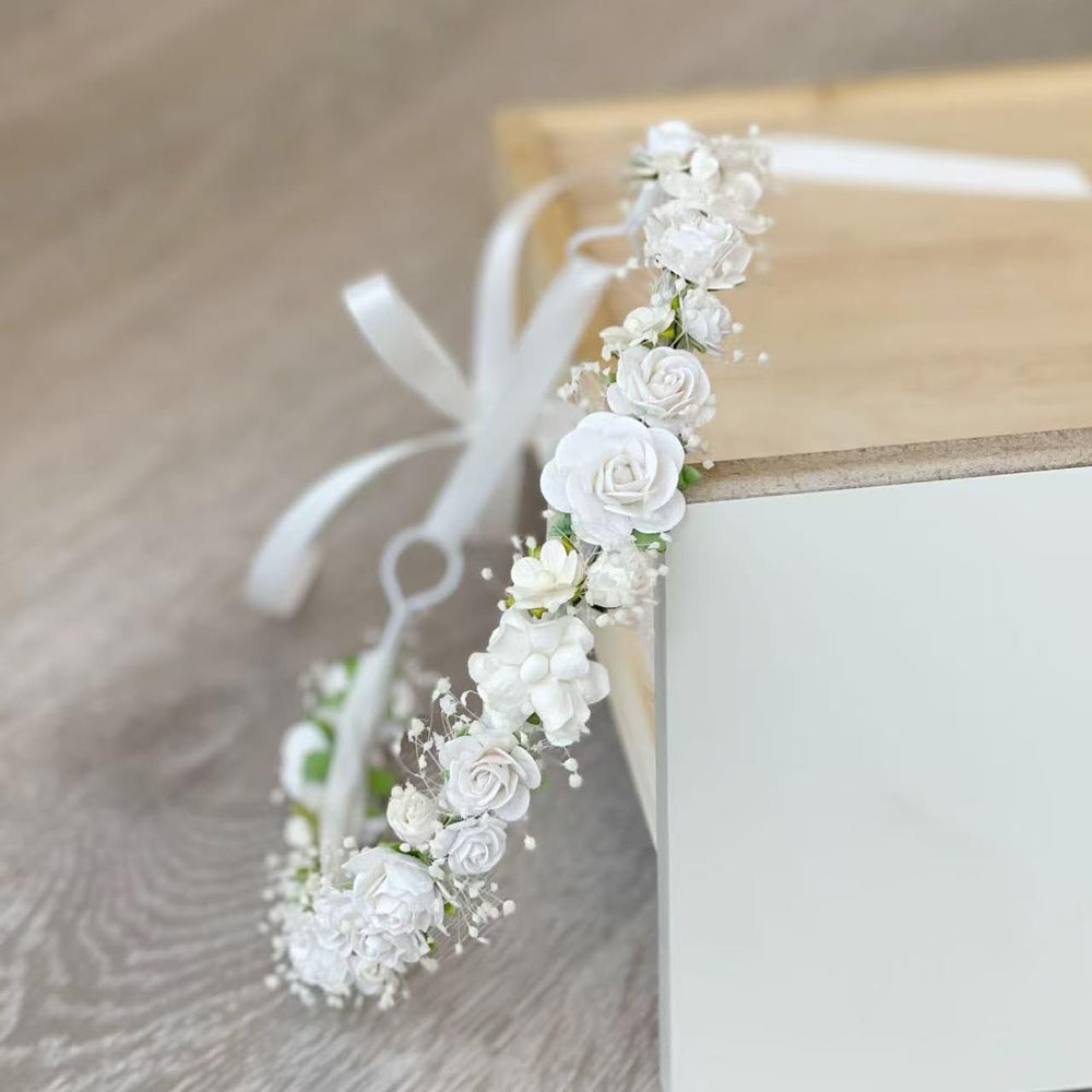 PoshMyra flower crown worn at festivals and shoots for a cute, ready-for-frames look.