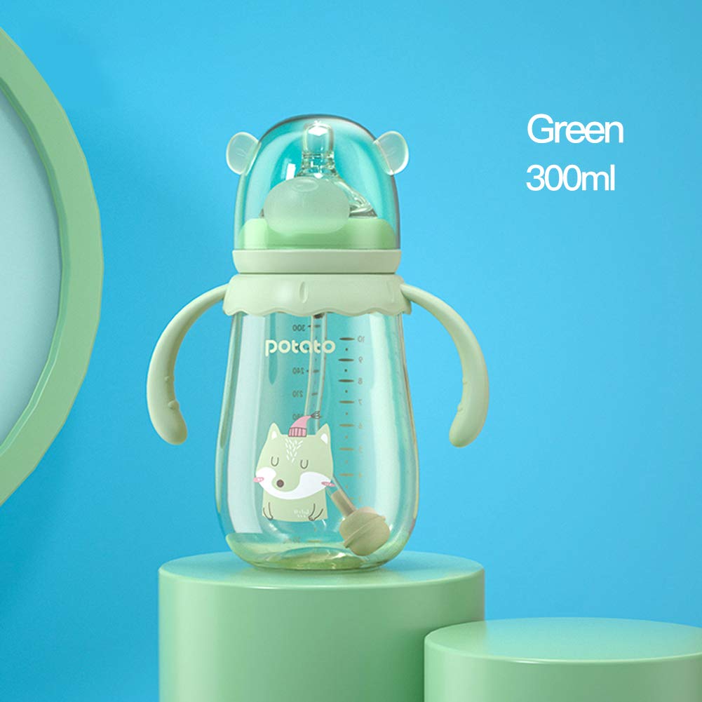 Potato bottle wide-neck design makes cleaning and sterilizing quick.