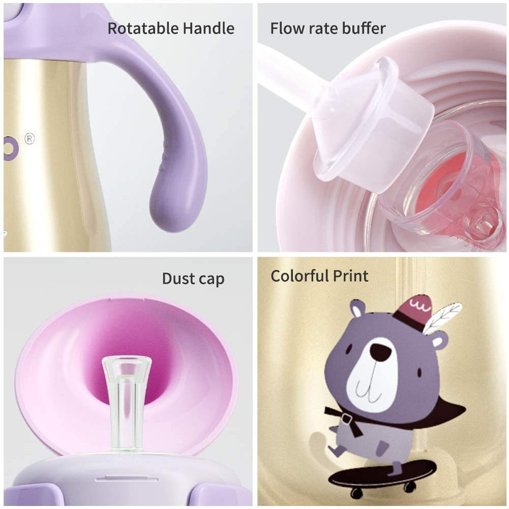 POTATO Sippy Cup clear oz-ml scale for easy hydration monitoring.
