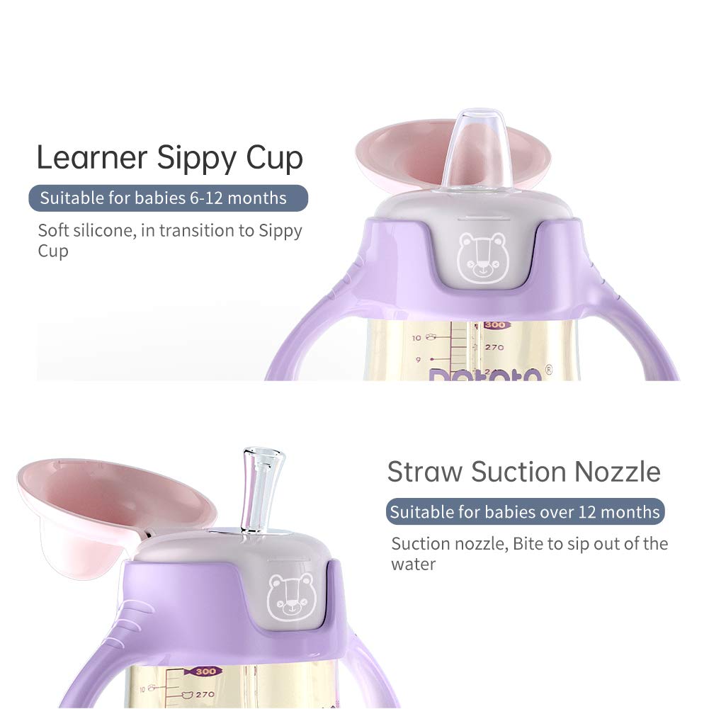 POTATO Sippy spout nipple 6-12m—soft nipple eases transition.