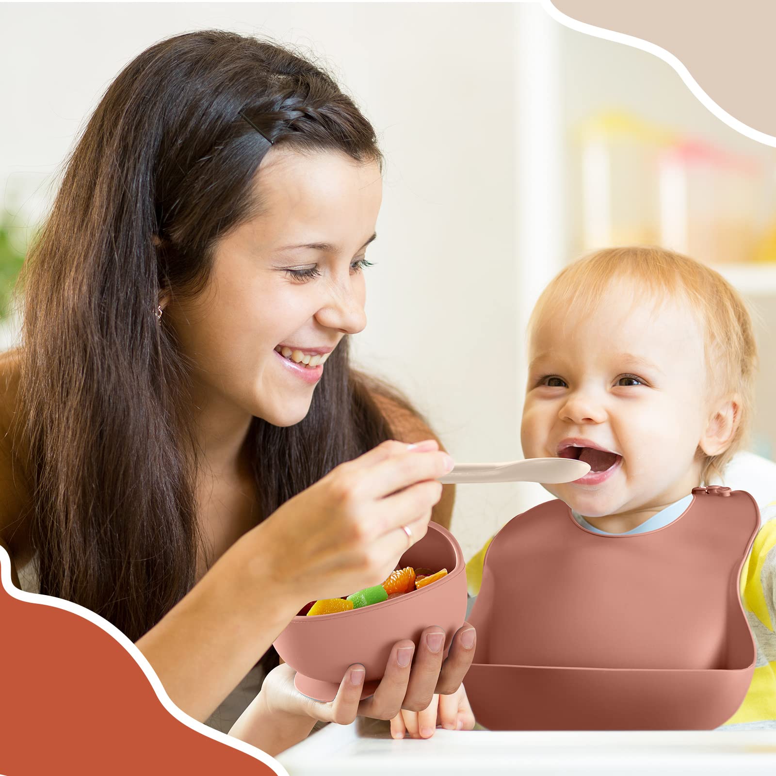 Potchen 10-pack feeding set displayed as complete mealtime kit