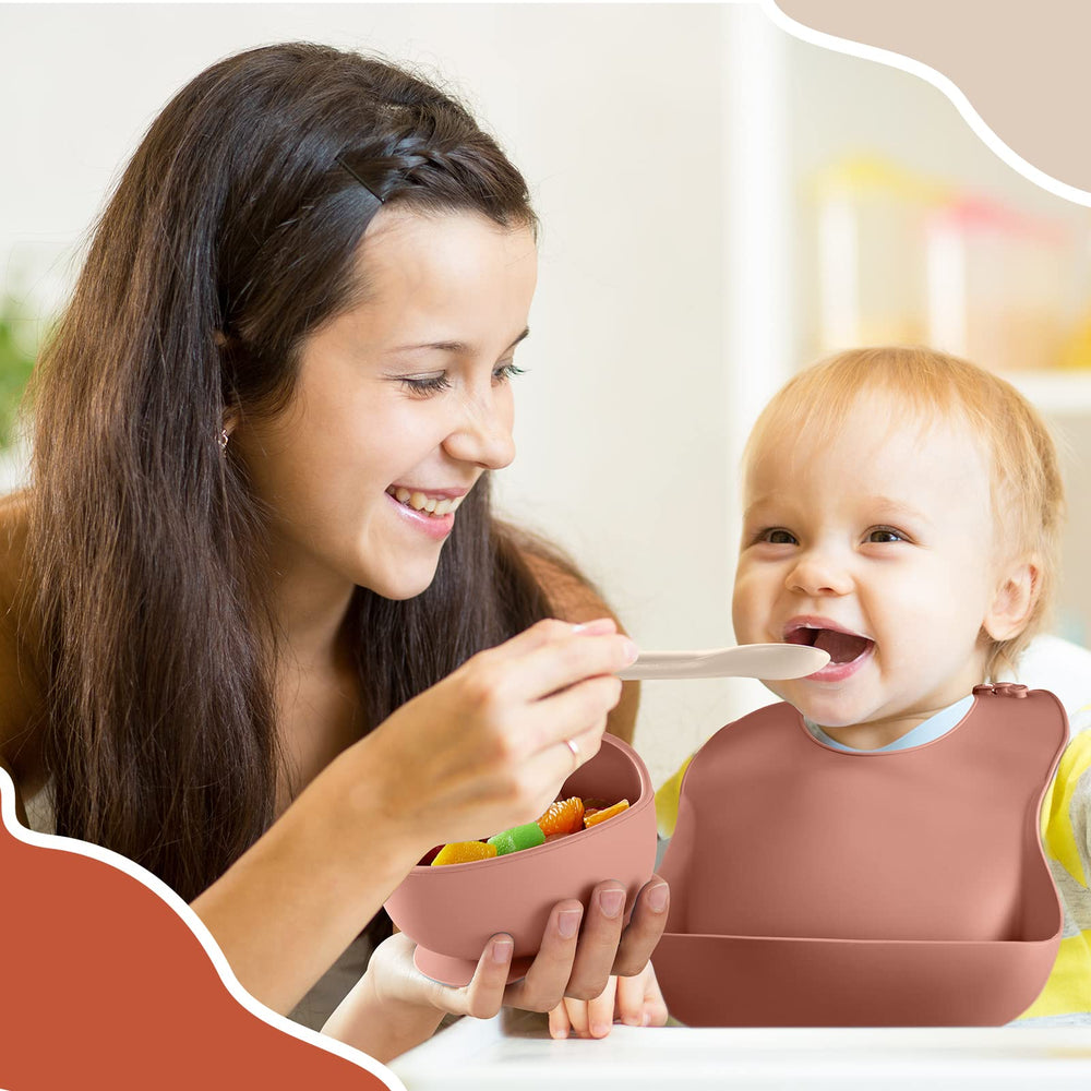 Potchen 10-pack feeding set displayed as complete mealtime kit