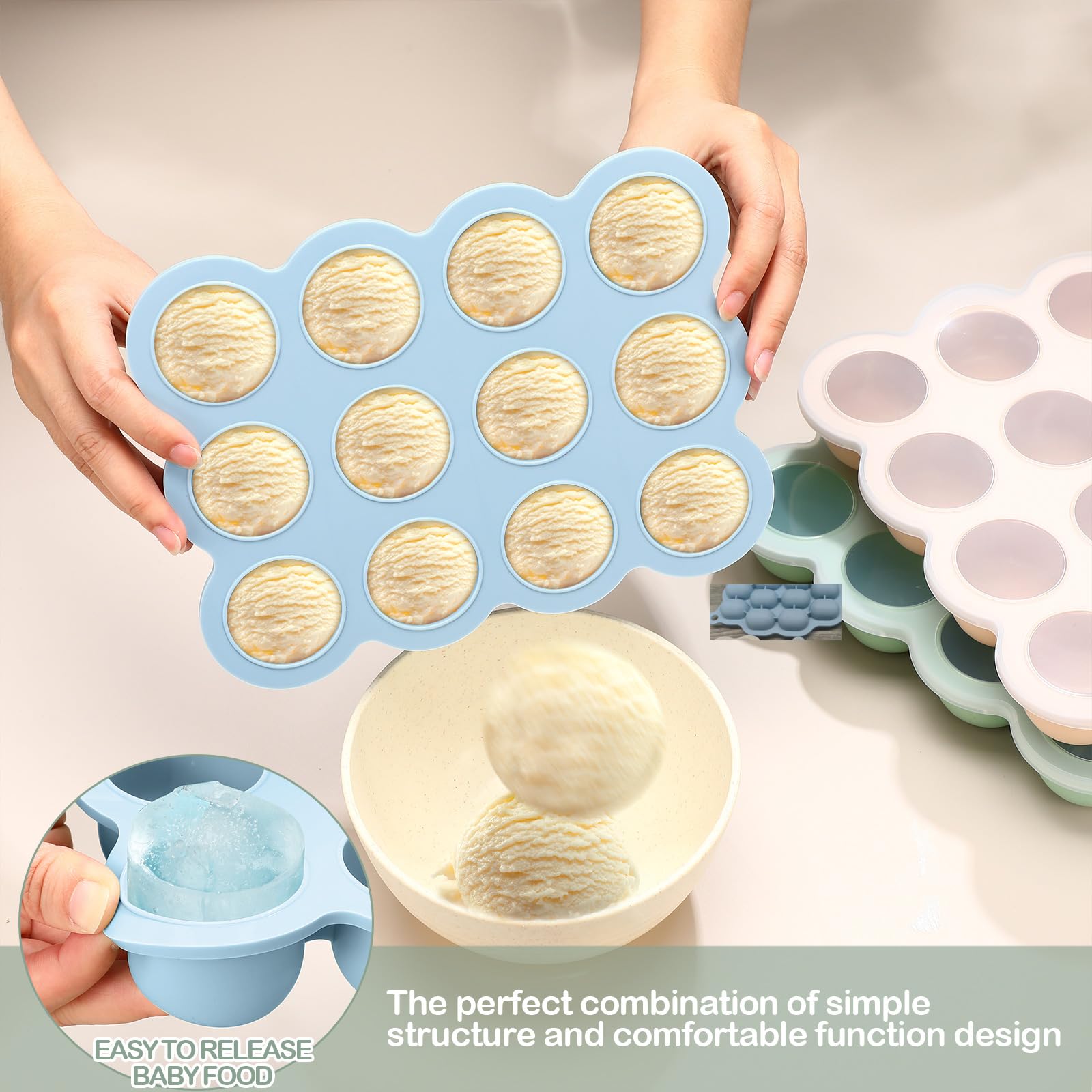 Potchen freezer tray is dishwasher-safe for easy cleanup after meal prep.