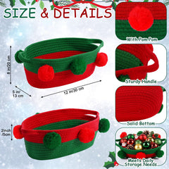 Potchen woven basket with reinforced handles for easy transport of heavier gifts