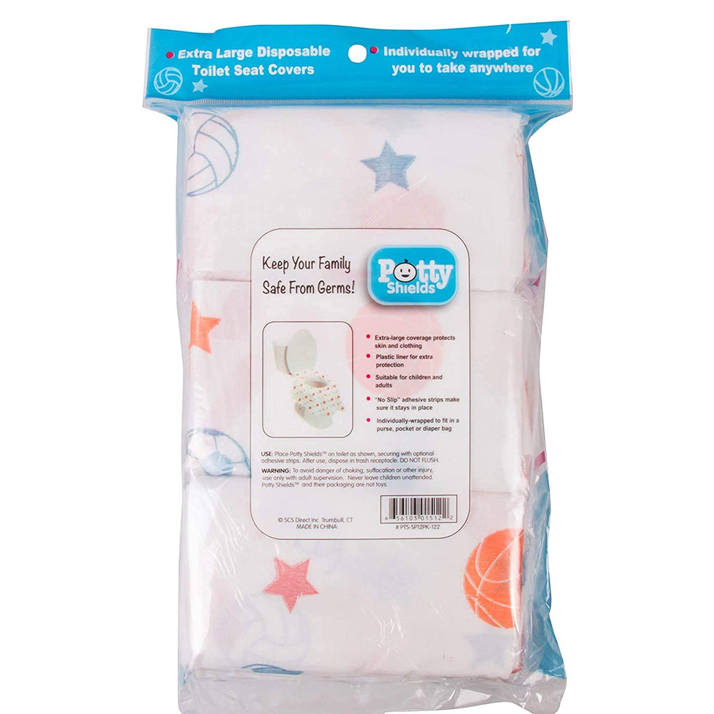 Potty Shields ideal for potty training routines with hygienic barrier seating.