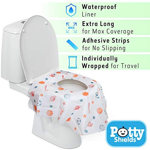 Potty Shields compact packaging fits purses, bags, and luggage.