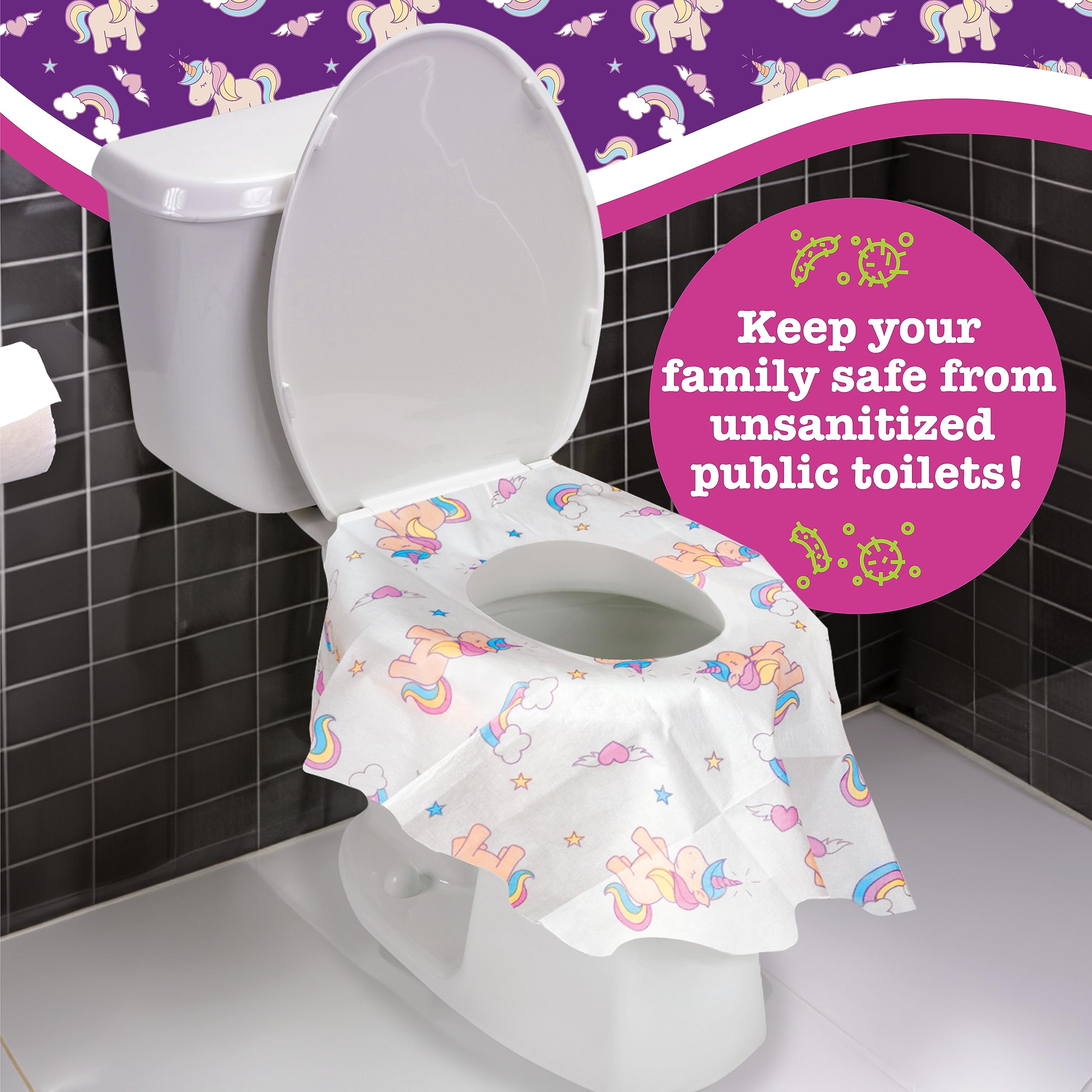 Potty Shields waterproof-plastic-liner highlights moisture protection on public toilets