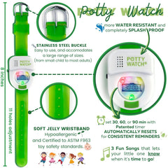 POTTY TIME battery replacement kit keeps the watch ready for ongoing use.