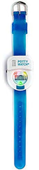 Potty Time Potty Watch blue display demonstrates music and lights cues.