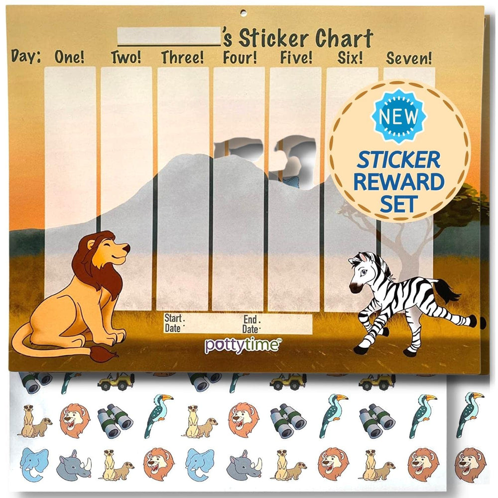 POTTY TIME potty-watch-chart-savanna-week-1 shows a four-week plan for steady progress