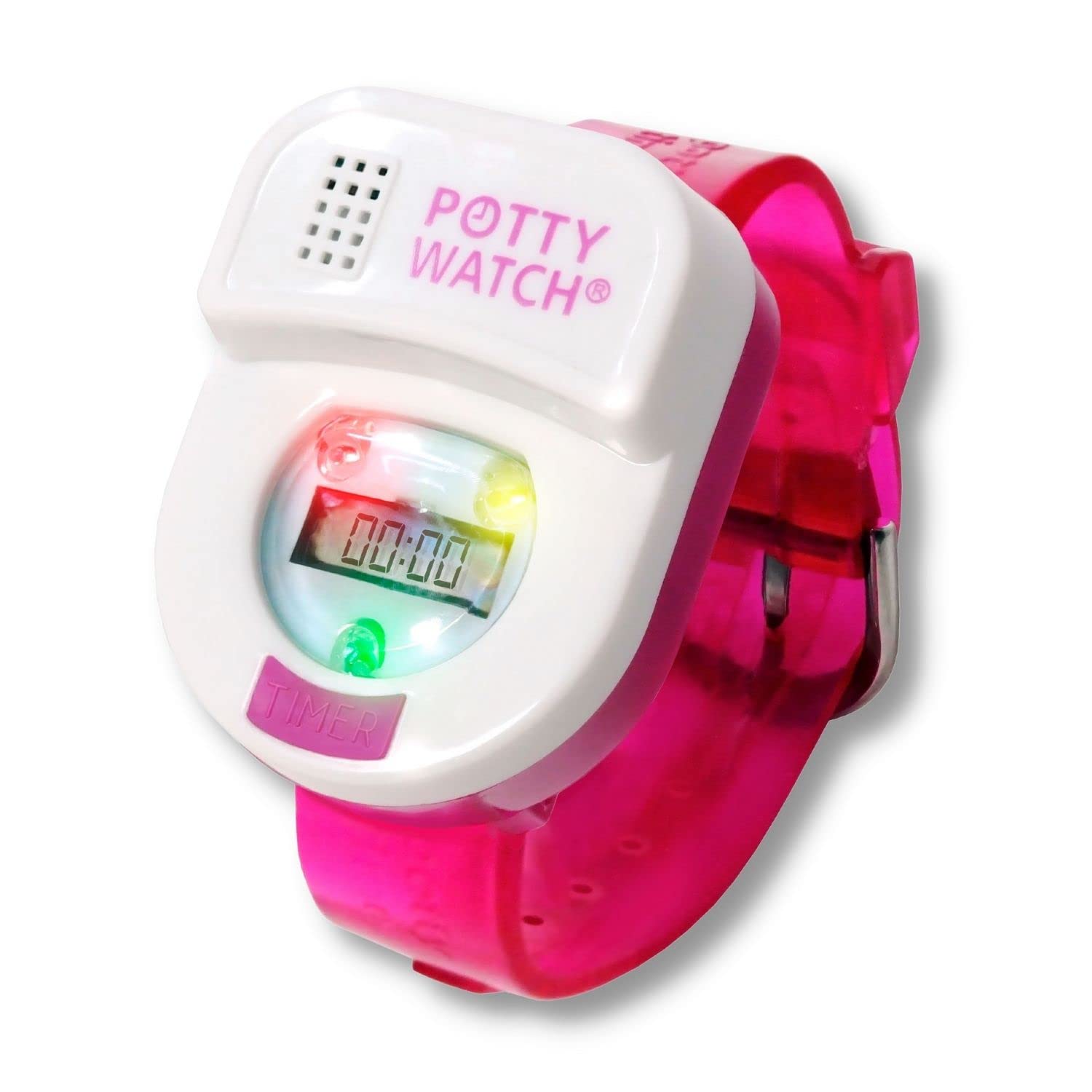 POTTY TIME potty watch pink front view prompts kids with friendly potty reminders.