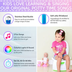 Potty Time Potty Training Watch 30-minute timer in action supports consistent potty routines.