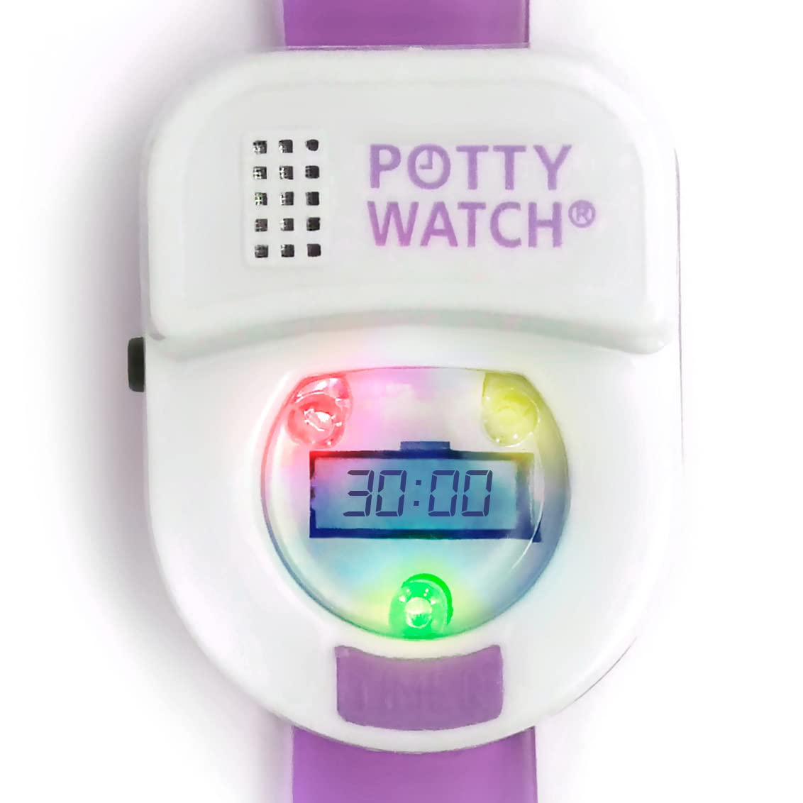 Potty Time Potty Training Watch water-resistant design suits daily wear.