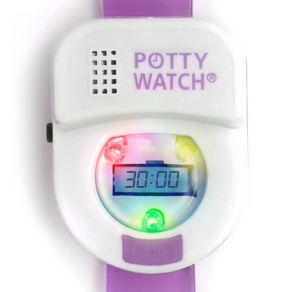 Potty Time Potty Training Watch water-resistant design suits daily wear.