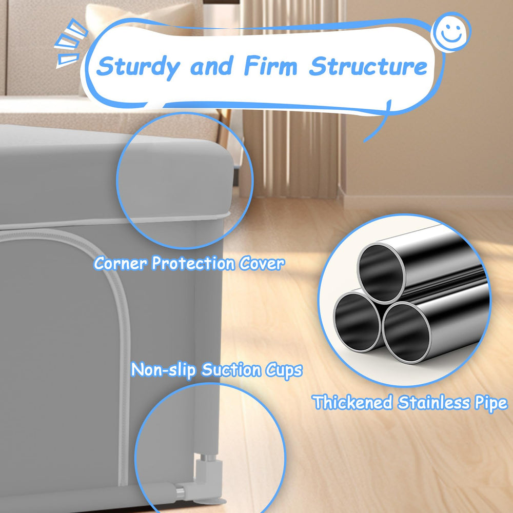 Poudee fabric detail shows wipe-clean surface and machine-washable material.